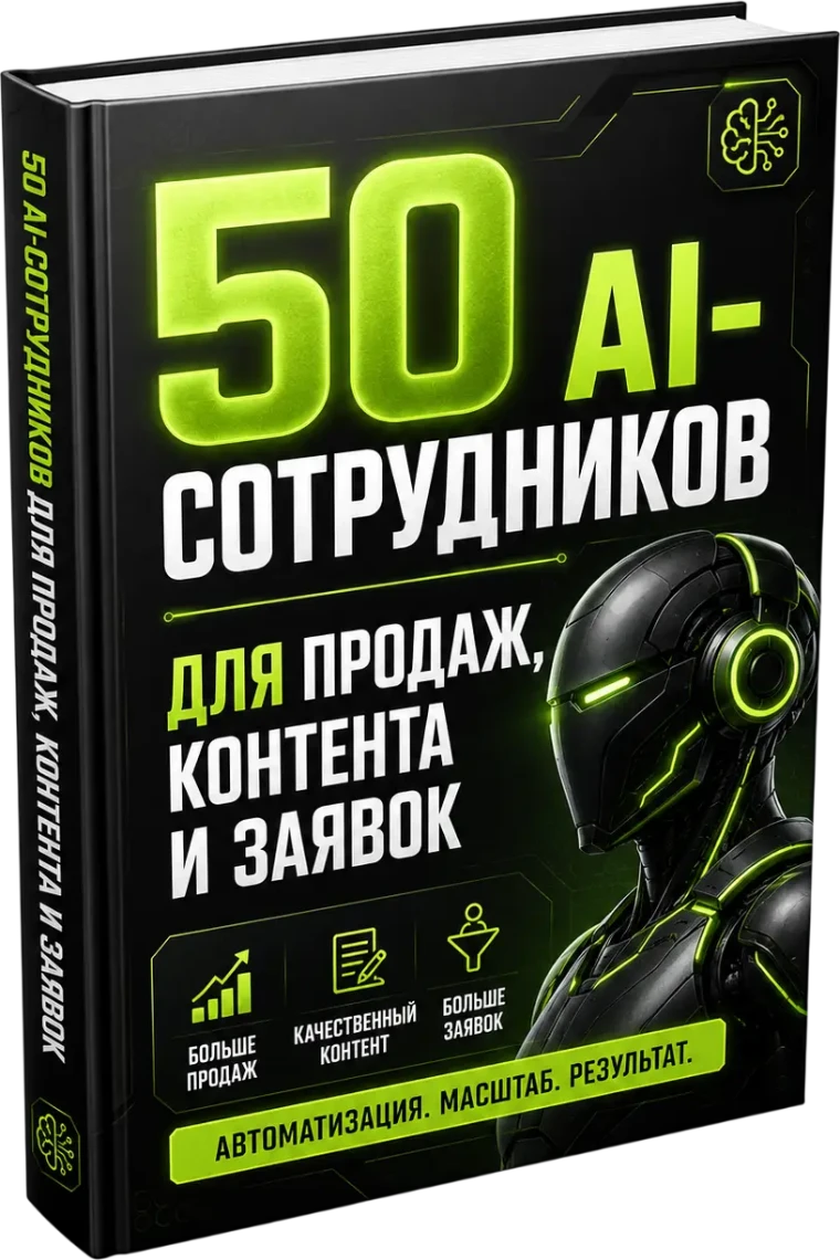 Книга «50 AI-сотрудников для продаж, контента и заявок»